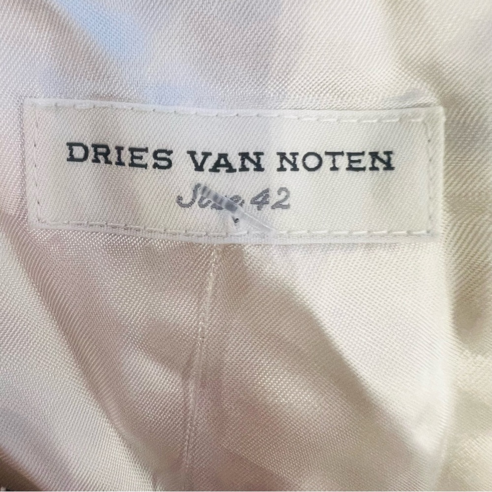 Dries Van Noten Cream & Multicolour Floral Shift Dress - Picture 7 of 9